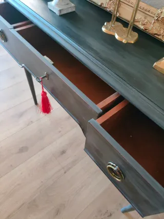 Consola Aparador Negra Luis XVI