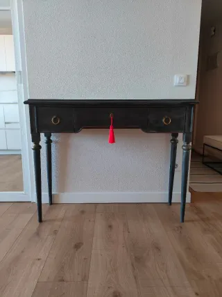 Consola Aparador Negra Luis XVI