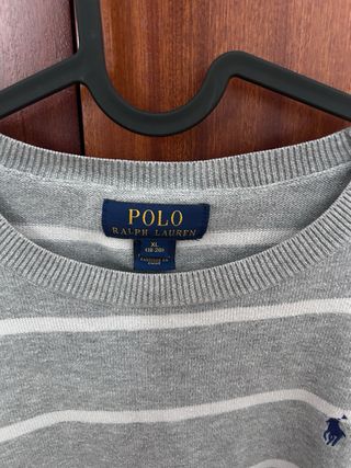 Jersey Polo Ralph Lauren Gris Rayas