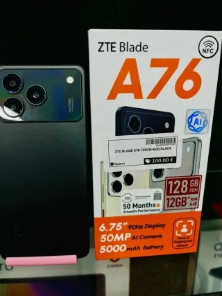 ZTE Blade A76 128GB Negro