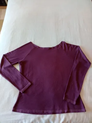 Camiseta manga larga con aplique