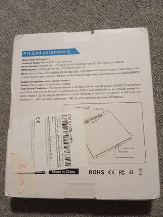 Grabadora Externa Unidad óptica externa 7 en 1