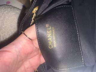 Bolso Chanel Negro Dorado 25