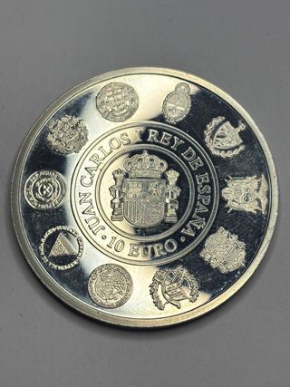 Moneda 10 Euros España 2002 Dos Mundos