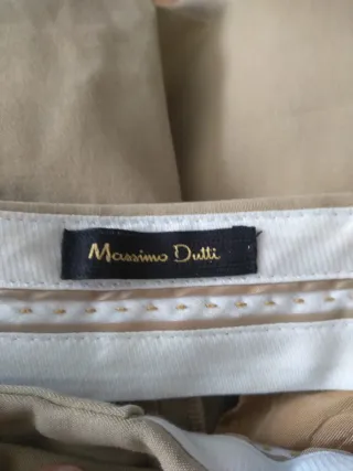 Pantalón Massimo Dutti Beige
