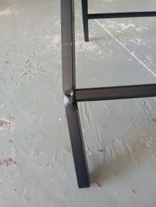 Tavolo pieghevole Aktive per giardino in acciaio nero per 4 persone