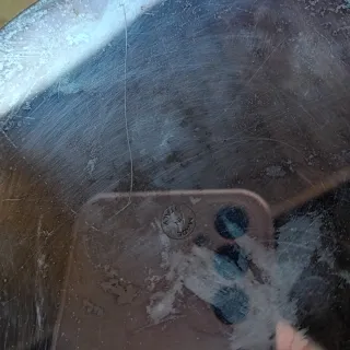 Pentolino vintage manico legno