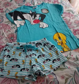 Pijama Verano Mujer Talla XS Looney Tunes