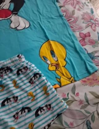 Pijama Verano Mujer Talla XS Looney Tunes