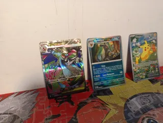 Lotto 3 carte Pokémon Charizard, Umbreon, Pikachu