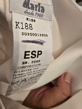 Vestido Comunión Blanco y Rosa