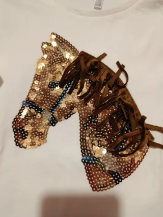 Set maglietta e pantaloni bambina 7-8 anni.