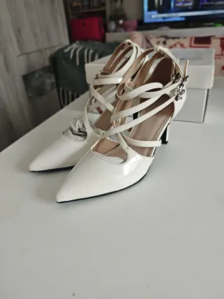 Scarpe con tacco bianche