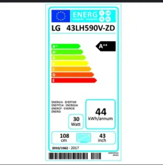 Televisión LG 43 Negra