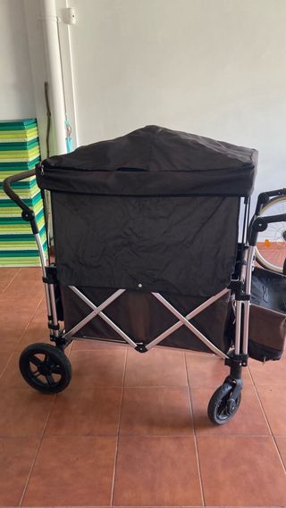 Carrito Wagon 2 Plazas Gris.