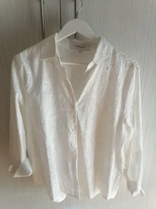 Camisa Viola&c Blanca Talla L