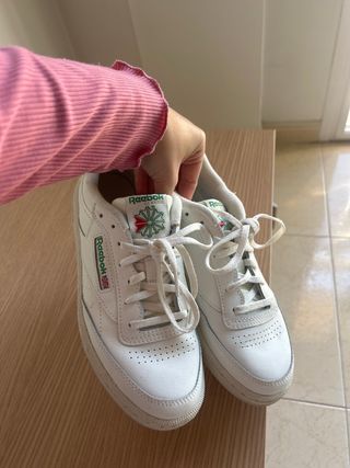 Deportivas Reebok Blancas y Verdes
