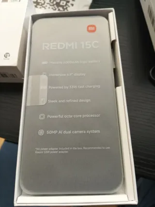 Xiaomi Redmi 15C 128GB Verde Libre + Auriculares