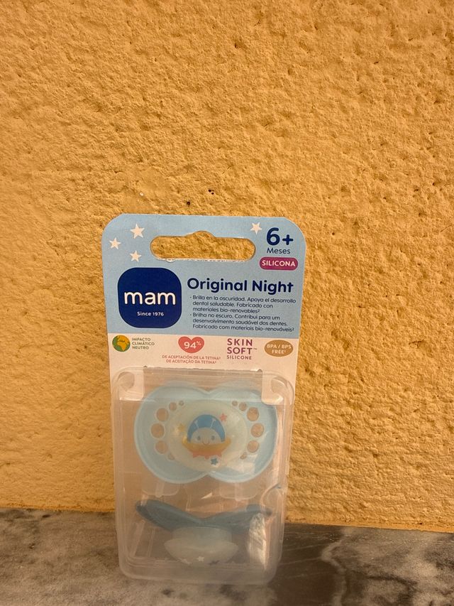 Chupete Mam Original Night 6+ Meses Silicona