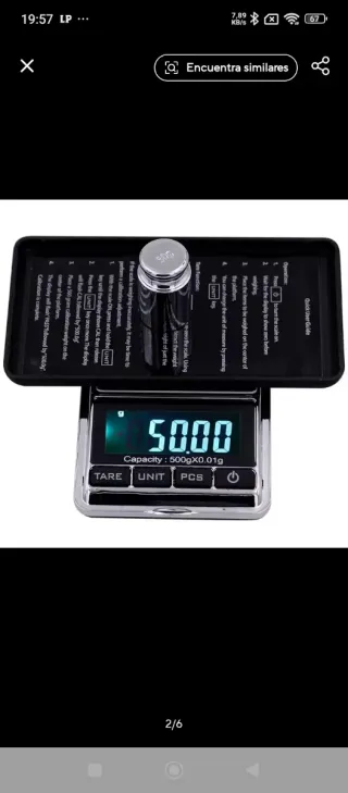 Balanza de precisión joyero 500g