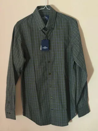 Camisa Rushmore Cuadros Verde Talla M