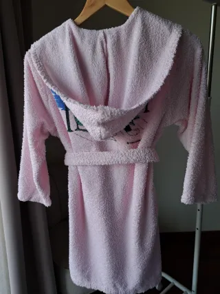 Roupão infantil rosa Looney Tunes