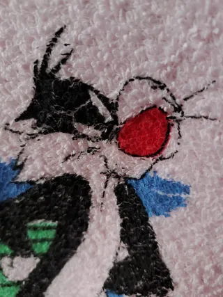 Roupão infantil rosa Looney Tunes