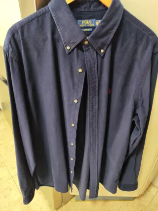 Camisa Polo Ralph Lauren Micropana Azul XXL