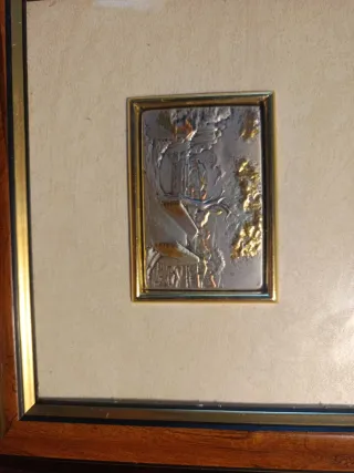 Dipinto in argento 20x20 cm