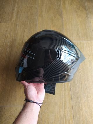 Casco Integral L NUEVO Carbono, Visera Ahumada