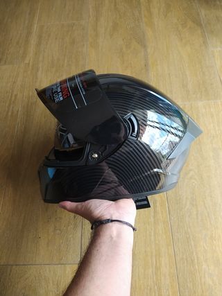 Casco Integral L NUEVO Carbono, Visera Ahumada