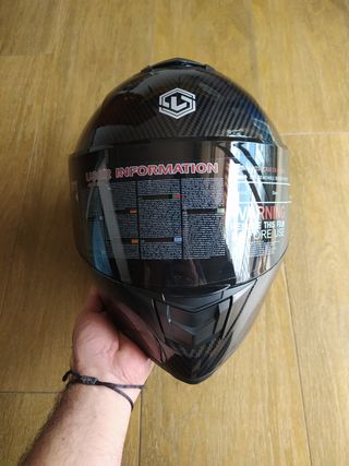 Casco Integral L NUEVO Carbono, Visera Ahumada
