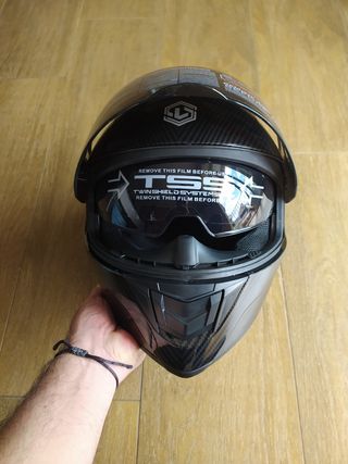 Casco Integral L NUEVO Carbono, Visera Ahumada