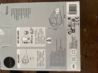 Lámpara Byron Inspire Industrial Negra