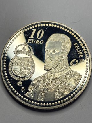 Moneda 10 Euros España 2009 Felipe II