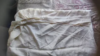 Juego Sábanas Satinadas Rayas Blancas