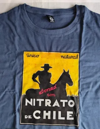 Camiseta Mujer Nitrato de Chile Azul