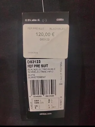 Chándal Selección Española Adidas Negro/Amarillo