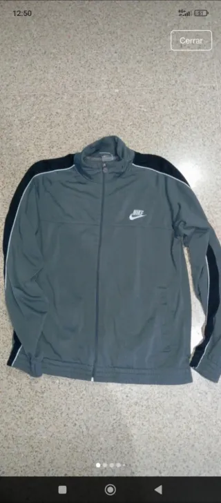 Sudadera Nike Gris y Negra