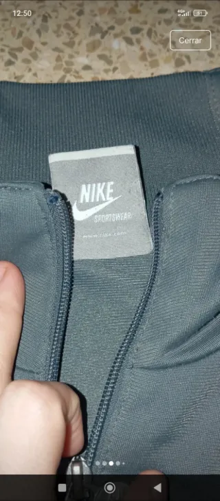 Sudadera Nike Gris y Negra