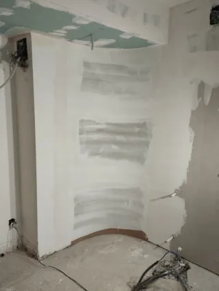 Techos tabiques curvos y hornacinas pladur Madrid