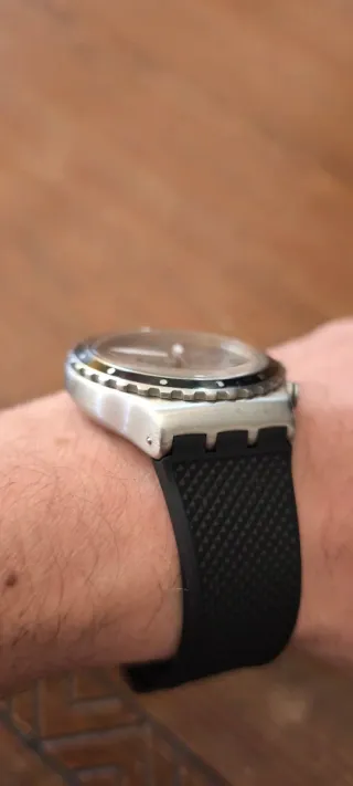 Swatch Irony Cronógrafo Plata y Negro