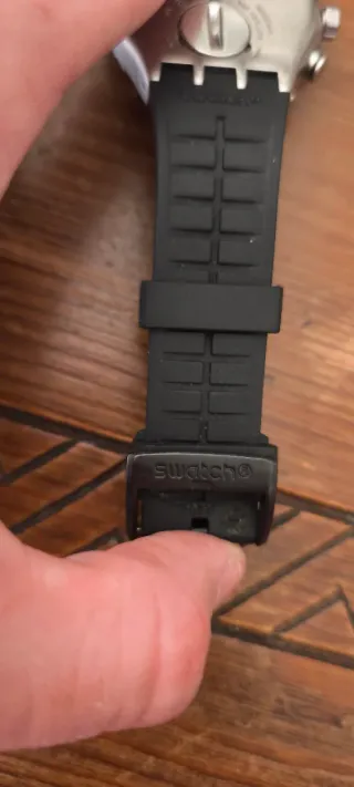 Swatch Irony Cronógrafo Plata y Negro