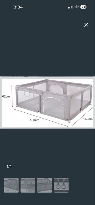 Parque infantil 180x150 cm