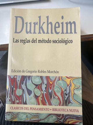 Las reglas del método sociológico