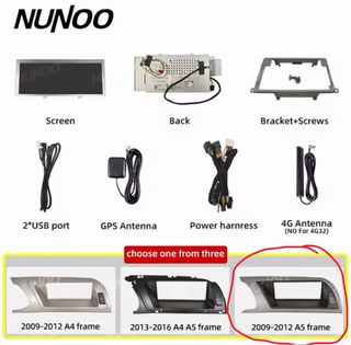 CarPlay Android 14 Audi A4-A5 B8 (08-10)