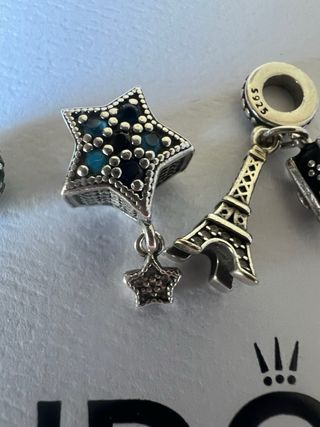 Lote 4 charms plata