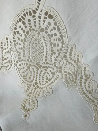 Sábana/Completo letto antico inlino e pizzo Cantù