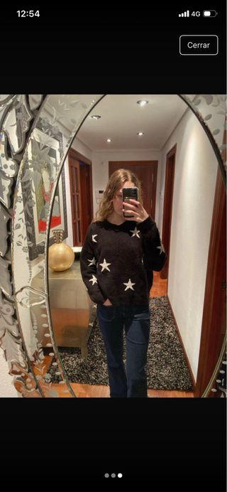 Jersey estrellas negro y blanco