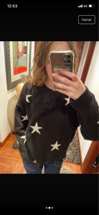 Jersey estrellas negro y blanco